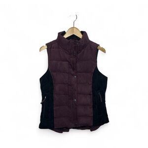 Outback Trading Company Women's Size Medium Burgundy Down Puffer Riding Vest